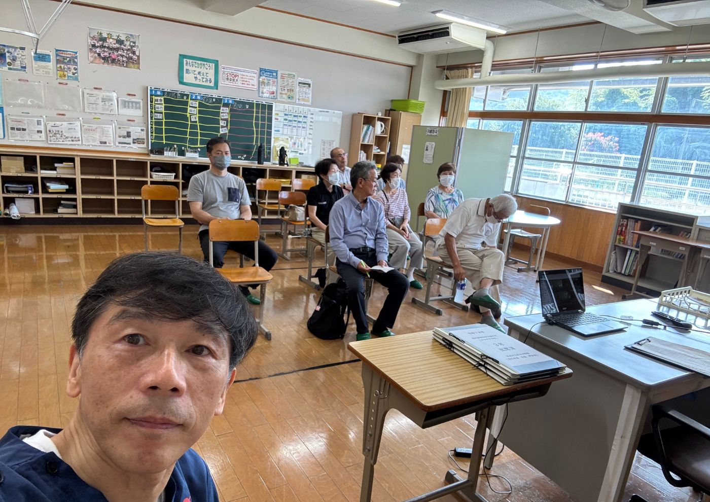 最後の一時帰国時における地元中学生への講演について㊵
