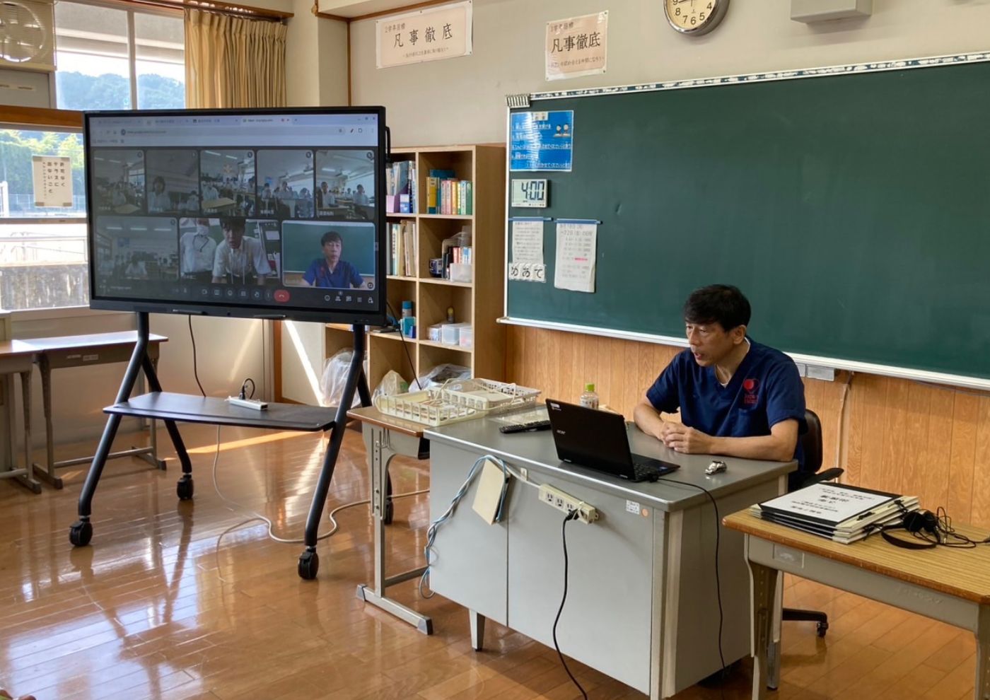 最後の一時帰国時における地元中学生への講演について㊵
